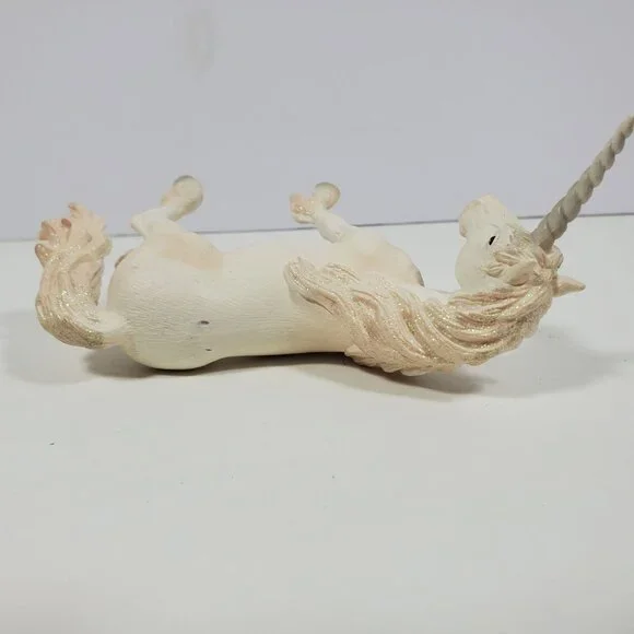 2004 Schleich White Unicorn Glitter Sparkle Mane And Tail Figurine 4 Inches - Picture 14 of 15